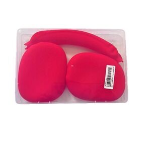 On-Ear Headphone Silicone Cover Red Protective Case Electronic Accessory